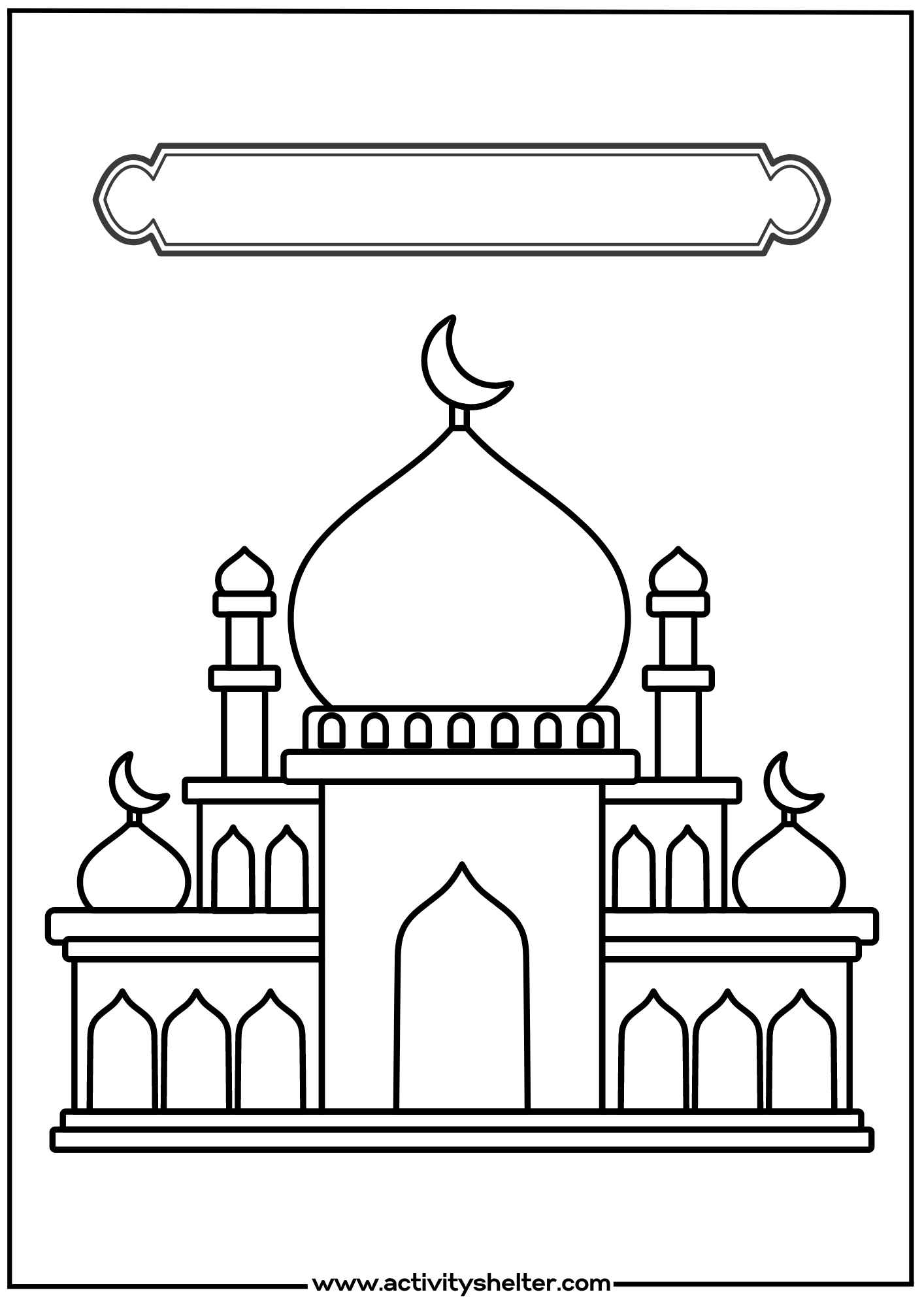 Ramadan Coloring Pages Printable